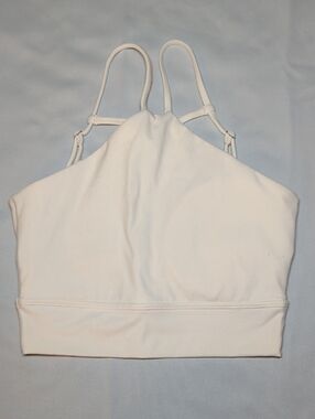 BuffBunny Nude High Neck Strappy Sports Bra